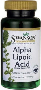 ALA Alpha-Liponic Acid Alpha-Liponic Acid 100 mg 120 Viên Nang SWANSON
